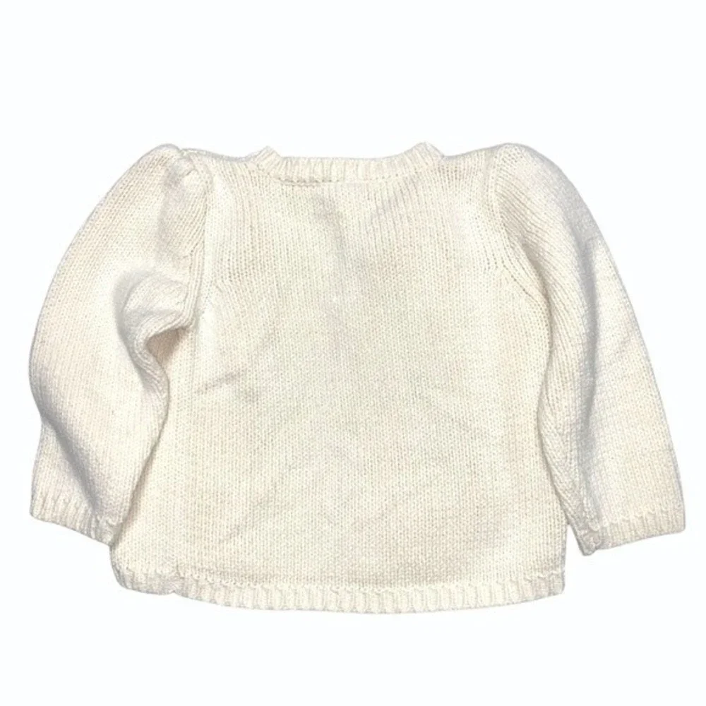 Baby Gap Cardigan Sweater 2 years Off white cream Knit Lightweight Easter Spring